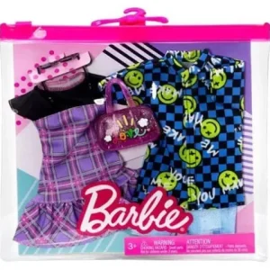 Mattel Barbie and Ken Plaid and Checker Print Fashion 2-Pack