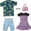 Mattel Barbie and Ken Plaid and Checker Print Fashion 2-Pack