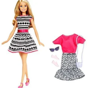 Mattel Barbie Fashionistas Doll and Fashion - Barbie Blonde Black/white dress