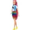 Mattel Barbie Leopard Rainbow Hair Doll