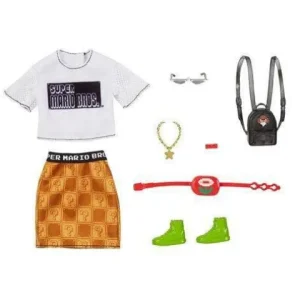 Mattel Barbie Super Mario Bros. Question Block Fashion Pack 17