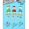 Beast Kingdom Ducktales DAH-069 Dynamic 8-Ction Huey Dewey Louie Action Figure Set