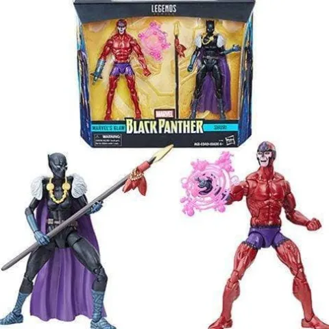 Hasbro Black Panther Marvel Legends Shuri and Klaw 6-Inch Action Figures - Toys R Us Exclusive