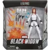 Hasbro Black Widow Marvel Legends 6-Inch Deluxe White Costume Action Figure with Stand