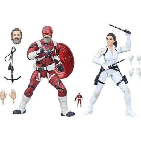 Hasbro Black Widow Marvel Legends 6-Inch Red Guardian and Melina Vostkoff Action Figures