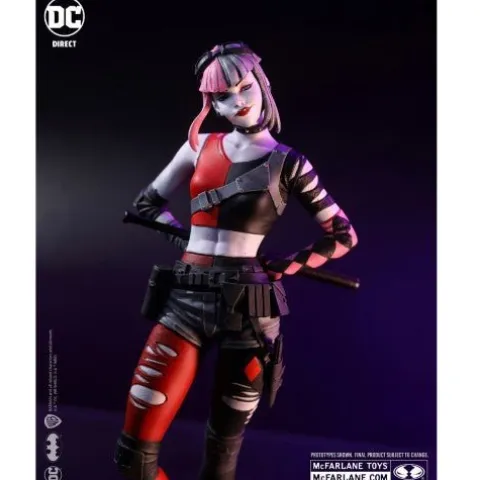 DC Direct Harley Quinn Black & White By Simone Di Meo Statue