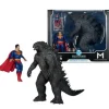 McFarlane Toys DC Multiverse Superman vs. Godzilla Megafig Justice League vs. Godzilla vs. Kong Action Figure 2-Pack