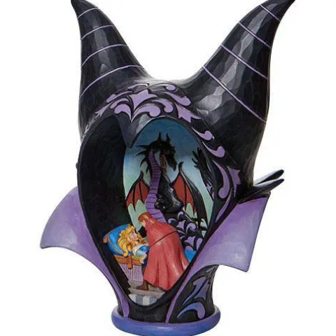 Enesco Disney Traditions Maleficent Headdress Scene "True Loves Kiss" by Jim Shore Statue