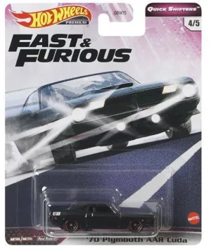 Mattel Fast & Furious Hot Wheels Premium Fast GT Vehicle 2020 - 4/5 '70 Plymouth AAR Cuda