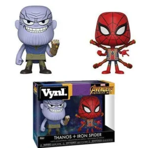 Funko Marvel Avengers Infinity War Thanos and Iron Spider VYNL Figure 2-Pack