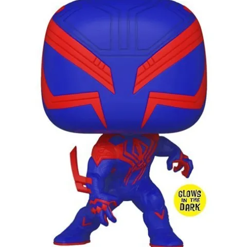 Funko Pop! 1267 - Marvel - Spider-Man: Across the Spider-Verse - Spider-Man 2099 Glow-in-the-Dark Vinyl Figure - Entertainment Earth Exclusive