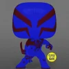 Funko Pop! 1267 - Marvel - Spider-Man: Across the Spider-Verse - Spider-Man 2099 Glow-in-the-Dark Vinyl Figure - Entertainment Earth Exclusive