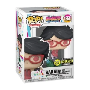 Funko Pop! 1358 Animation - Boruto - Sarada with Sharingan Vinyl Figure - Glow-in-the-Dark Entertainment Earth Exclusive