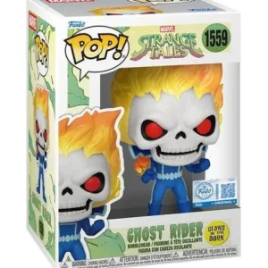 Funko Pop! 1559 Marvel Strange Tales Ghost Rider Glow-in-the-Dark Vinyl Figure - Entertainment Earth Exclusive