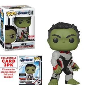 Funko Pop! 451 Marvel Avengers Endgame Hulk Pop! Vinyl Figure with Collector Cards - Entertainment Earth Exclusive