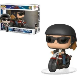 Funko Pop! 57 Pop Rides- Captain Marvel - Carol Danvers on Motorcycle Vinyl Figure