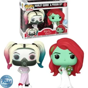 Funko Pop! Harley Quinn and Poison Ivy Wedding Vinyl Figure 2-Pack - Entertainment Earth Exclusive