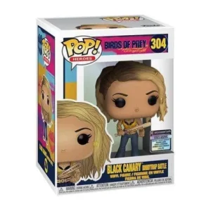 Funko Pop! Heroes 304 Birds of Prey Black Canary Pop! w/ Collectible Card - EE Exclusive