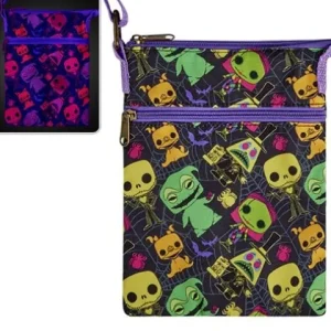 Funko The Nightmare Before Christmas Black Light Crossbody Passport Bag