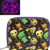 Funko The Nightmare Before Christmas Black Light Print Zip-Around Wallet