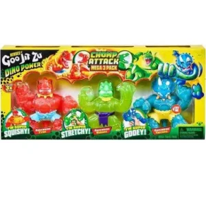Moose Toys Heroes of Goo Jit Zu Dino Power Chomp Attack Mega 3 Pack Action Figure