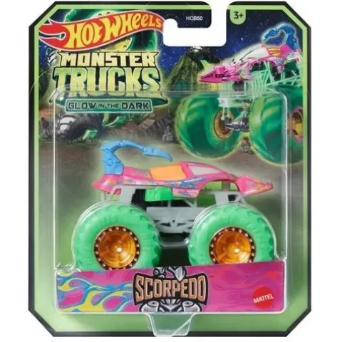 Mattel Hot Wheels Monster Trucks Glow-in-the-Dark 1:64 Scale Vehicle 2024 - Select Vehicle(s) (6281)
