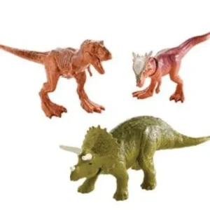 Mattel Jurassic World: Fallen Kingdom Dino-Mites 3-Pack Mini-Figure - Triceratops", " T-Re