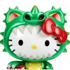 Kidrobot Sanrio Hello Kitty Kaiju Cosplay Metallic Green 8-Inch Vinyl Figure
