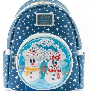 Loungefly Disney Minnie & Mickey Mouse Snow Globe Mini-Backpack