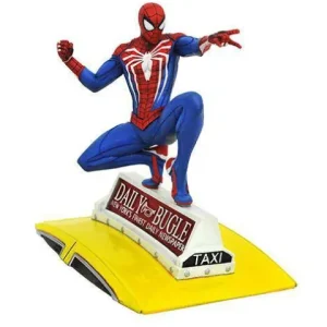 Diamond Select Marvel Gallery PS4 Spider-Man On Taxi Statue