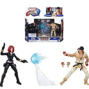 Hasbro Marvel Gamerverse Marvel vs. Capcom Black Widow vs. Ryu 3 3/4-Inch Action Figure 2-Pack