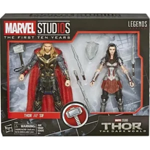Hasbro Marvel Legends Cinematic Universe 10th Anniversary Thor and Sif 6-Inch Action Figure