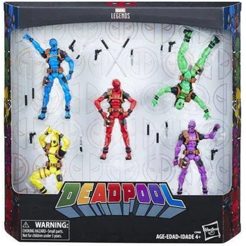 Hasbro Marvel Legends Deadpool's Rainbow Squad 5-Pack 3 3/4-Inch Action Figures