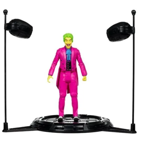 McFarlane Toys DC Retro The Joker Batman: Classic TV Series Black Light Gold Label 6-Inch Action Figure - Entertainment Earth Exclusive
