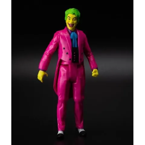 McFarlane Toys DC Retro The Joker Batman: Classic TV Series Black Light Gold Label 6-Inch Action Figure - Entertainment Earth Exclusive