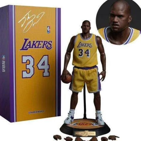 Enterbay NBA Los Angeles Lakers Shaquille O'Neal 1:6 Scale Real Masterpiece Action Figure