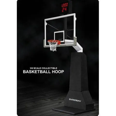 Enterbay NBA Real Masterpiece Collection 1:6 scale Basketball Hoop with Electronic Shot Clock