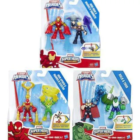 Hasbro Playskool Heroes - Marvel Super Hero Adventures - Power Up 2-Packs