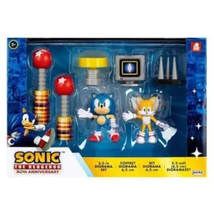 Jakks Pacific Sonic the Hedgehog 2 1/2-Inch Figure Diorama Set