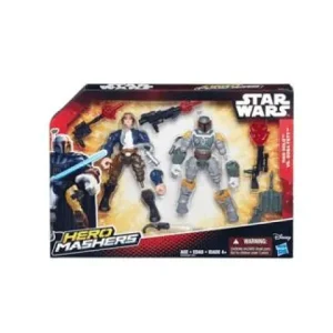 Hasbro Star Wars Hero Mashers Battle Pack Action Figures - Han Solo vs Boba Fett