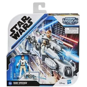 Hasbro Star Wars Mission Fleet Barc Speeder & Obi-Wan Kenobi Figures and Vehicle