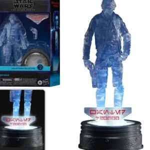 Hasbro Star Wars The Black Series Holocomm Collection Han Solo 6-Inch Action Figure with Light-Up Holopuck