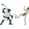 Playmates Teenage Mutant Ninja Turtles X Cobra Kai - Michelangelo vs. Daniel LaRusso 2-Pack Action Figures