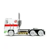 Jada Toys Transformers G1 Optimus Prime Big Rig with Ghostbusters Ecto-1 Graphics 1:24 Scale Die-Cast Metal Vehicle