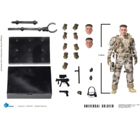 Hiya Toys Universal Soldier Luc Deveraux Exquisite Super 1:12 Scale Action Figure - Previews Exclusive