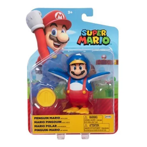 Jakks Pacific World of Nintendo 4-Inch Action Figure - Penguin Mario