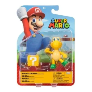 Jakks Pacific World of Nintendo 4" Action Figure - Wave 33 Koopa Troopa with ? Block