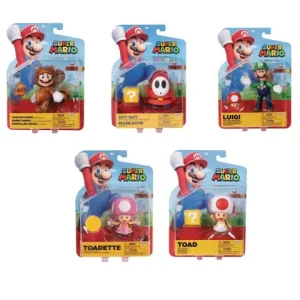 Jakks Pacific World of Nintendo Mario 4" Action Figure - Select Figure(s)