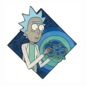 Zen Monkey Studios Zen Monkey: Rick Holding The Crystal Skull (SEASON 4 | EPISODE 3) - Rick and Morty Enamel Pin
