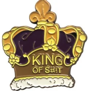 Zen Monkey Studios Zen Monkey: **SEASON 4 EPISODE 2** Rick's Crown (King of S#!T) - Rick and Morty Enamel Pin